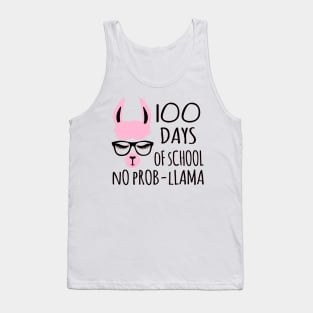 100 Days of School No Probllama Tank Top